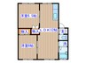 ﾒｰﾌﾟﾙＫＴ 2LDKの間取り