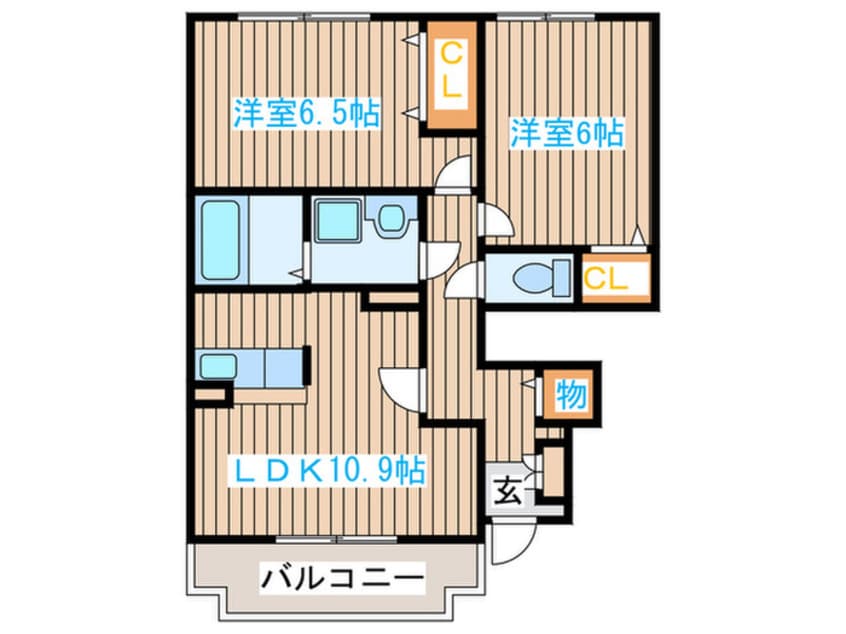 間取図 メゾン・サントウC棟
