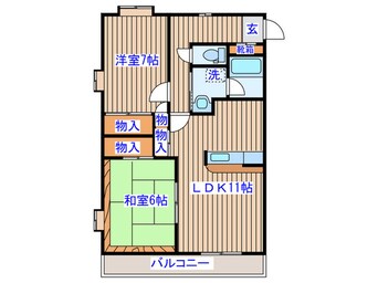 間取図 エスポワ－ル河原町