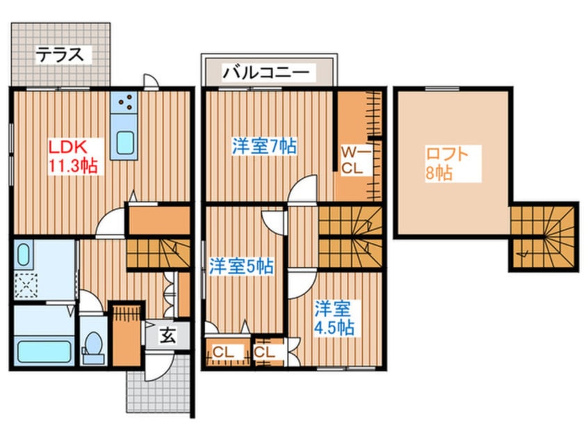 間取図 レガーメ上杉