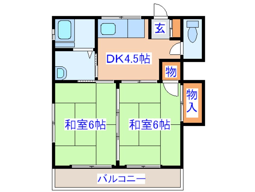 間取図 小深荘Ｂ