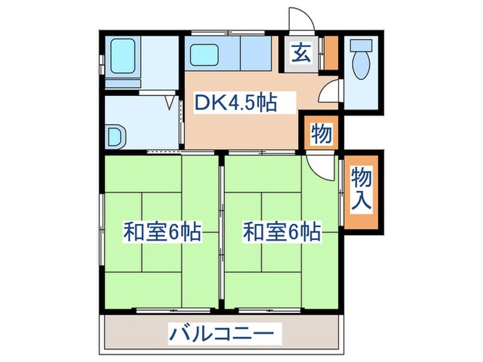 間取り図 小深荘Ｂ