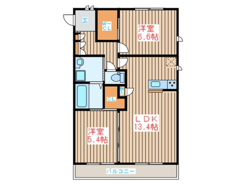 間取図 ヴェルデ向山