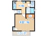 ホ－ムズＤ棟 1Kの間取り