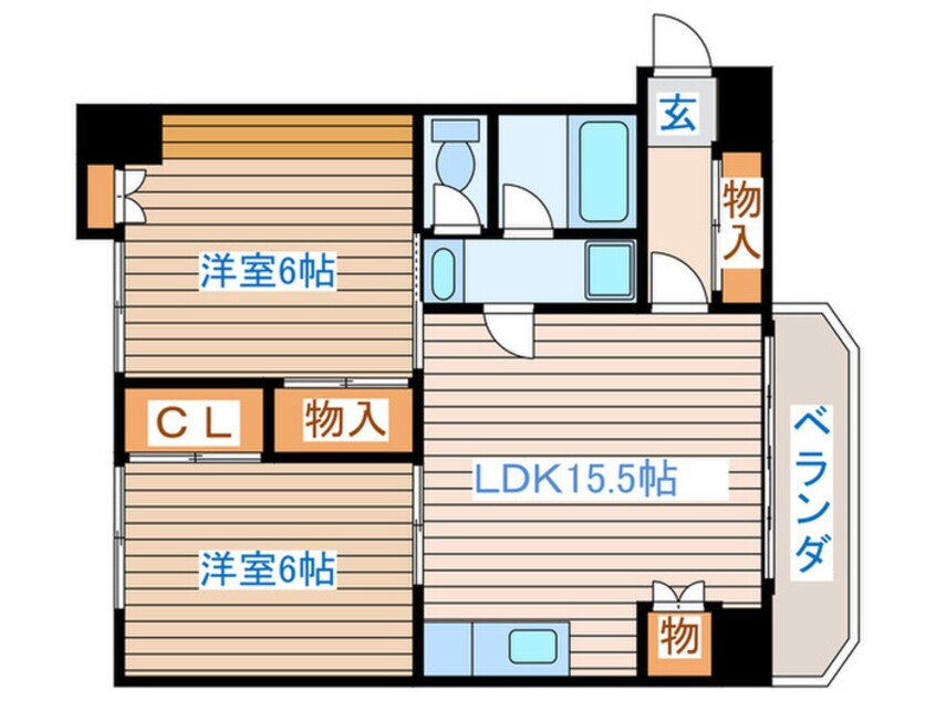 間取図 オーロラビル