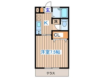 間取図 フォレスト連坊弐番館