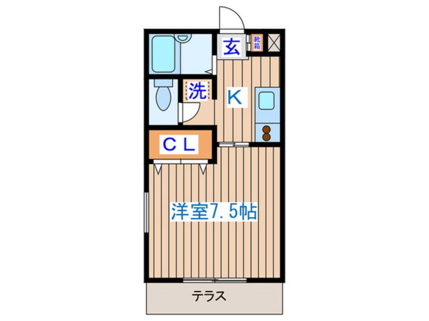 間取図 フォレスト連坊弐番館