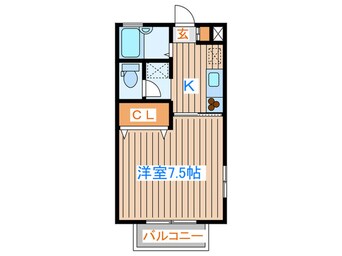間取図 フォレスト連坊弐番館