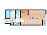 ベルシティ堤町 1Kの間取り