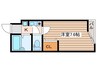 ベルシティ堤町 1Kの間取り