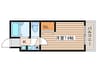 ベルシティ堤町 1Kの間取り