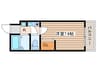 ベルシティ堤町 1Kの間取り