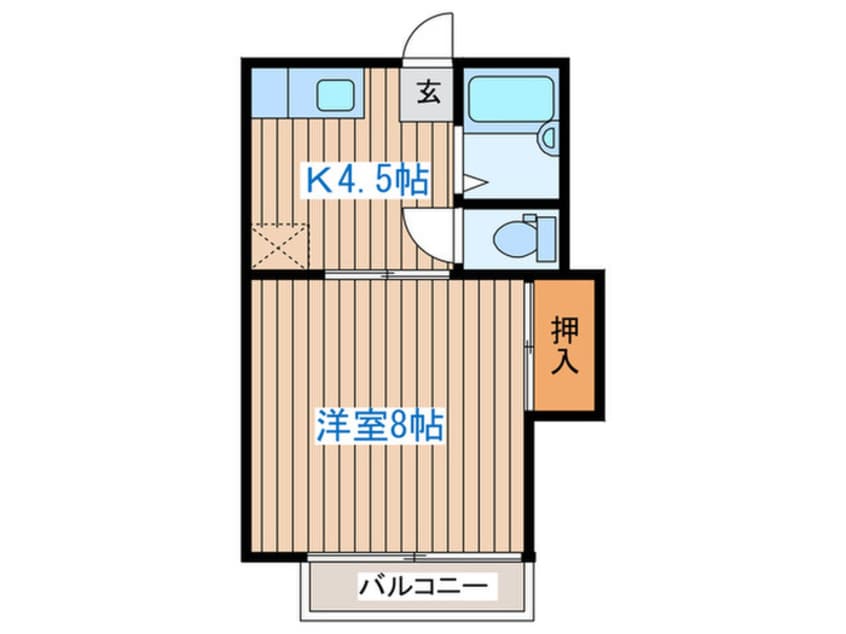 間取図 弓の町ハイツA棟