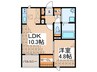 Horizon　Hills　利府 1LDKの間取り