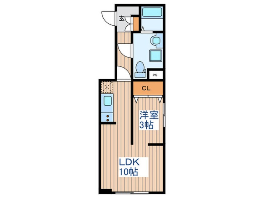 間取図 Meridian多賀城山王参番館