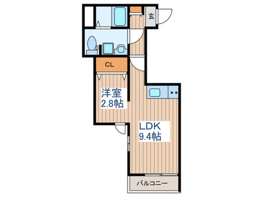 間取図 Meridian多賀城山王参番館