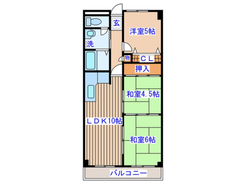 間取図 グランドール広瀬