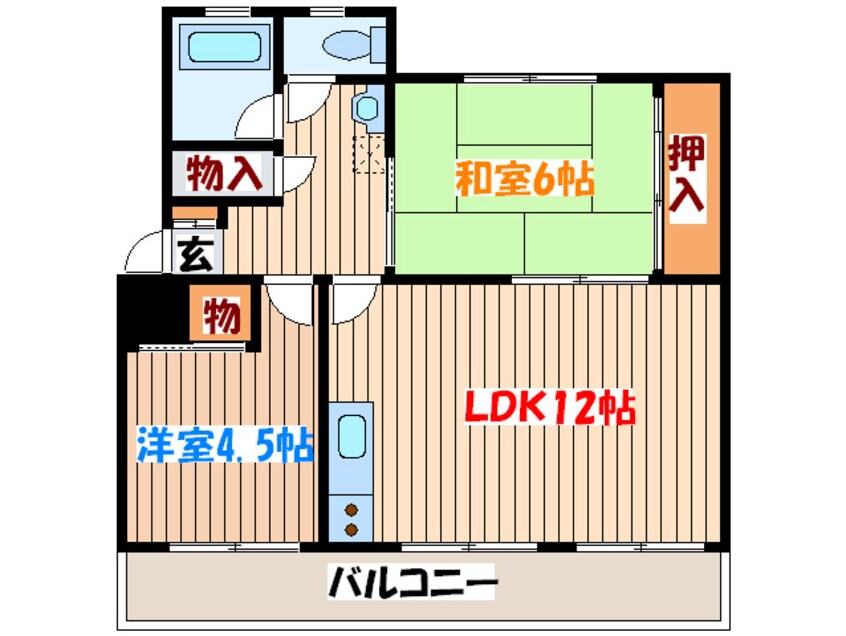 間取図 山和コーポ