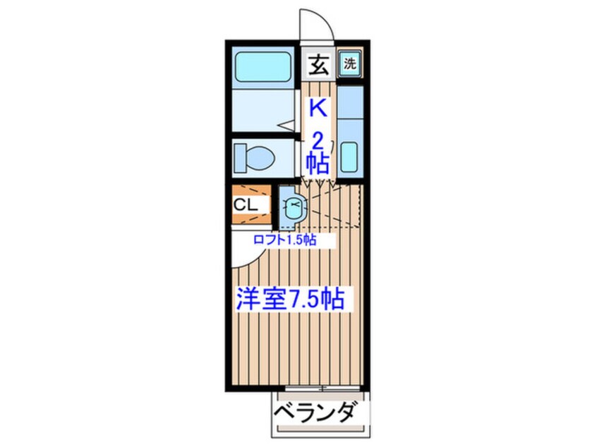 間取図 サニ－ライフ八木山本町