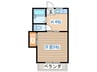 リバ－サイドＫＯＹＯ 1Kの間取り