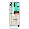 シティマンション木町通 1Kの間取り