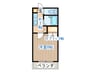 ＣＡＳＴＯＲ　ＣＯＵＲＴ 1Kの間取り