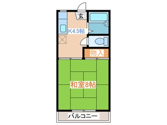 間取図 ハピネス古城Ⅰ