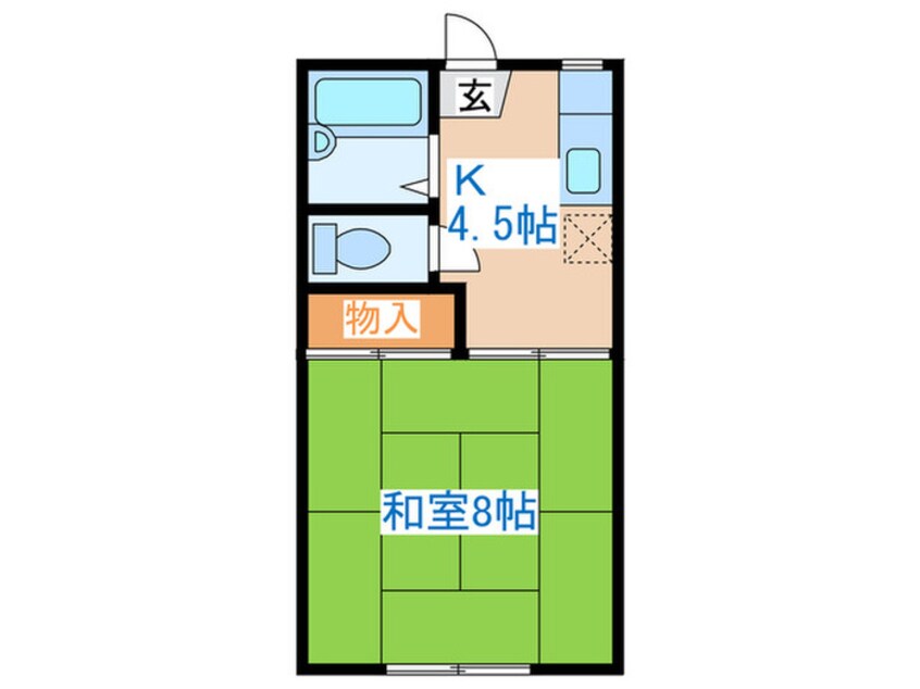 間取図 ハピネス古城Ⅰ