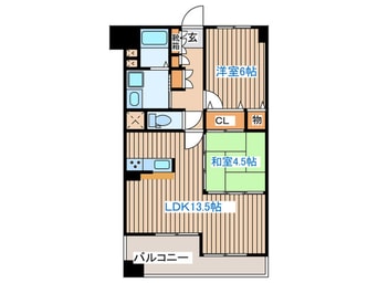 間取図 アルコイリス二日町（５０２）