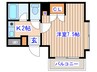 シャングリラ八幡 1Kの間取り