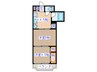 シャングリラ小田原 2Kの間取り
