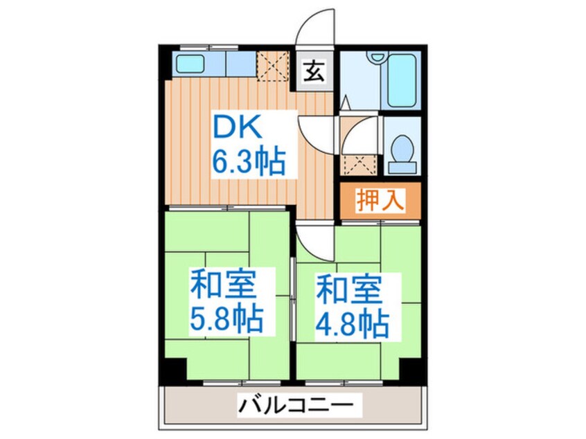 間取図 プランドール・ソレイユ