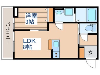 間取図 フォリアビレッジ長町南B