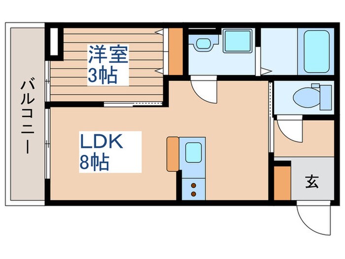 間取り図 フォリアビレッジ長町南B