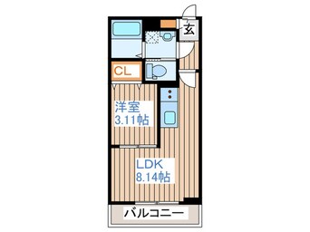間取図 フォリアビレッジ長町南B