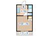 ４１７ハイツ 1Kの間取り