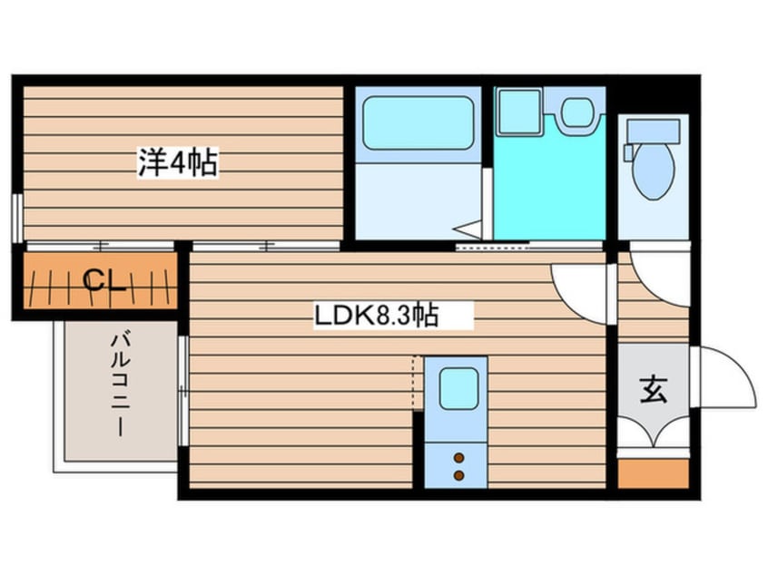 間取図 仮）河原町2丁目新築アパート