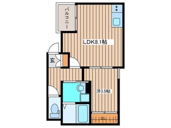 間取図 仮）河原町2丁目新築アパート