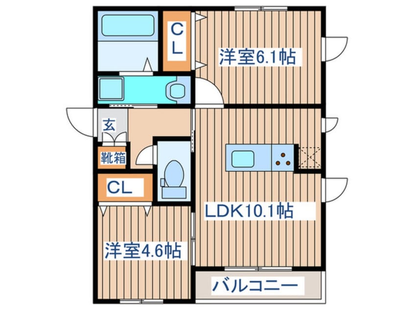 間取図 Glanz　CHITOSE