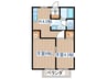 ライトハウス 2Kの間取り