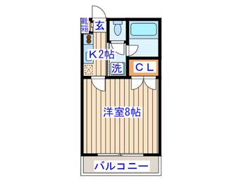 間取図 フォンターナ八乙女