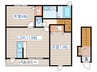 エクセレントジ－ルⅡ 2LDKの間取り