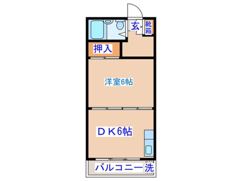 間取図 立町コーポ（604）