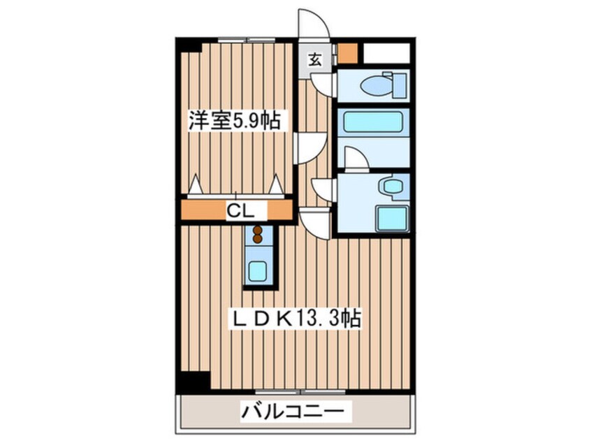 間取図 パルテノン新田東