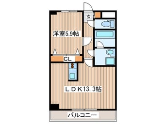 間取図 パルテノン新田東