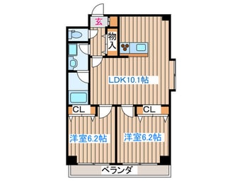 間取図 パルテノン新田東