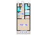 サンパティ－ク泉中央 1Kの間取り