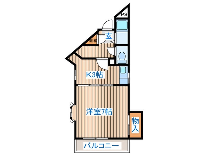 間取り図 プレステージ萩野町（404）