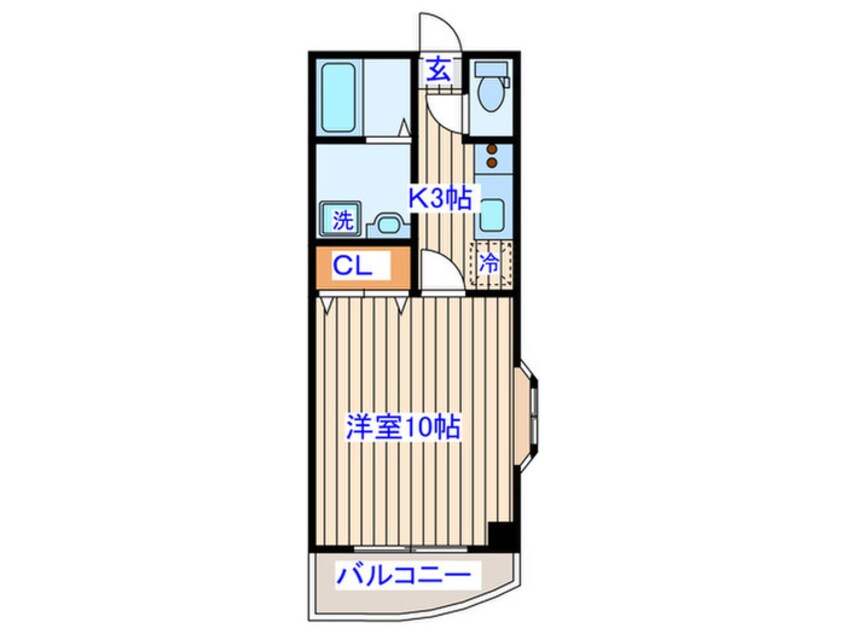 間取図 サンシ－ブル八乙女