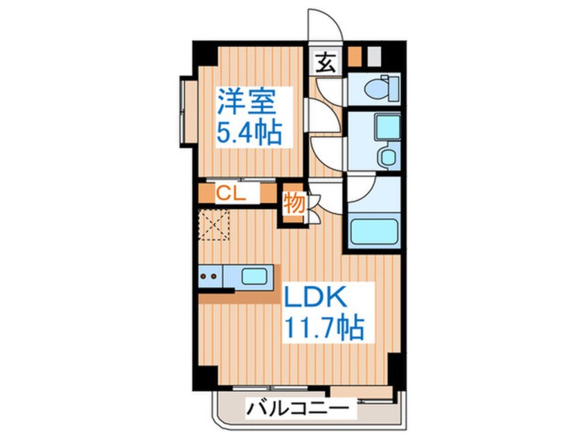間取図 Ｋ．Ｔ　Ｈｉｌｌｓ　岩切